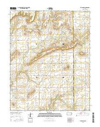Five Mounds Kansas Current topographic map, 1:24000 scale, 7.5 X 7.5 Minute, Year 2015
