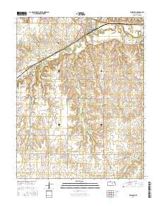 Florence Kansas Current topographic map, 1:24000 scale, 7.5 X 7.5 Minute, Year 2015