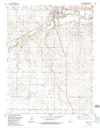 Florence Kansas Historical topographic map, 1:24000 scale, 7.5 X 7.5 Minute, Year 1989