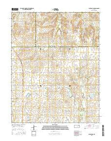 Florence SE Kansas Current topographic map, 1:24000 scale, 7.5 X 7.5 Minute, Year 2015