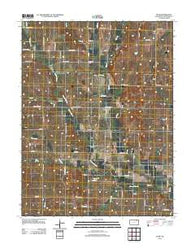 Flush Kansas Historical topographic map, 1:24000 scale, 7.5 X 7.5 Minute, Year 2012