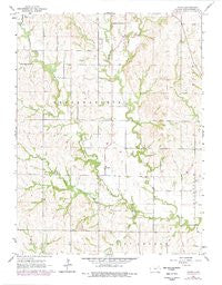 Flush Kansas Historical topographic map, 1:24000 scale, 7.5 X 7.5 Minute, Year 1964