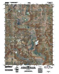 Fontana Kansas Historical topographic map, 1:24000 scale, 7.5 X 7.5 Minute, Year 2009