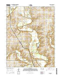 Fontana Kansas Current topographic map, 1:24000 scale, 7.5 X 7.5 Minute, Year 2015