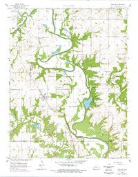 Fontana Kansas Historical topographic map, 1:24000 scale, 7.5 X 7.5 Minute, Year 1958