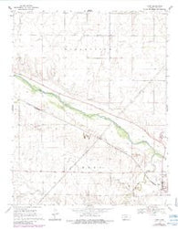 Ford Kansas Historical topographic map, 1:24000 scale, 7.5 X 7.5 Minute, Year 1969