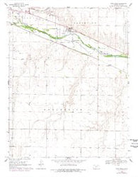Fort Dodge Kansas Historical topographic map, 1:24000 scale, 7.5 X 7.5 Minute, Year 1969