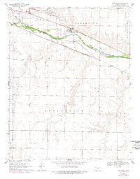 Fort Dodge Kansas Historical topographic map, 1:24000 scale, 7.5 X 7.5 Minute, Year 1969