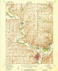Fort Riley Kansas Historical topographic map, 1:62500 scale, 15 X 15 Minute, Year 1947