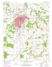 Fort Scott Kansas Historical topographic map, 1:24000 scale, 7.5 X 7.5 Minute, Year 1958
