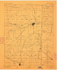 Fort Scott Kansas Historical topographic map, 1:125000 scale, 30 X 30 Minute, Year 1893