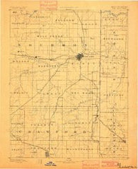 Fort Scott Kansas Historical topographic map, 1:125000 scale, 30 X 30 Minute, Year 1893