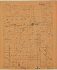 Fort Scott Kansas Historical topographic map, 1:125000 scale, 30 X 30 Minute, Year 1893