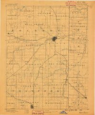 Fort Scott Kansas Historical topographic map, 1:125000 scale, 30 X 30 Minute, Year 1886
