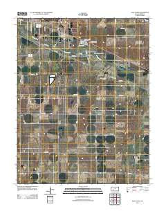 Fort Dodge Kansas Historical topographic map, 1:24000 scale, 7.5 X 7.5 Minute, Year 2012