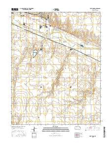 Fort Dodge Kansas Current topographic map, 1:24000 scale, 7.5 X 7.5 Minute, Year 2015