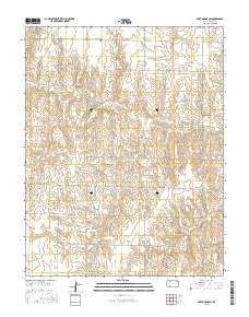 Fort Dodge SW Kansas Current topographic map, 1:24000 scale, 7.5 X 7.5 Minute, Year 2015