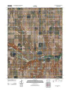 Fort Downer Kansas Historical topographic map, 1:24000 scale, 7.5 X 7.5 Minute, Year 2012