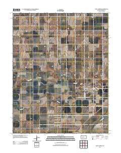 Fort Larned Kansas Historical topographic map, 1:24000 scale, 7.5 X 7.5 Minute, Year 2012