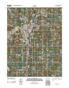 Fort Scott Kansas Historical topographic map, 1:24000 scale, 7.5 X 7.5 Minute, Year 2012
