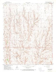 Fowler SE Kansas Historical topographic map, 1:24000 scale, 7.5 X 7.5 Minute, Year 1967