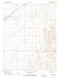 Fowler SW Kansas Historical topographic map, 1:24000 scale, 7.5 X 7.5 Minute, Year 1967