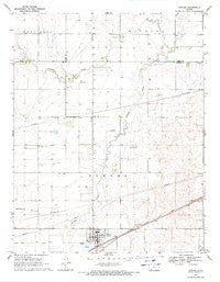 Fowler Kansas Historical topographic map, 1:24000 scale, 7.5 X 7.5 Minute, Year 1969