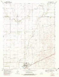 Fowler Kansas Historical topographic map, 1:24000 scale, 7.5 X 7.5 Minute, Year 1969