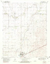 Fowler Kansas Historical topographic map, 1:24000 scale, 7.5 X 7.5 Minute, Year 1969