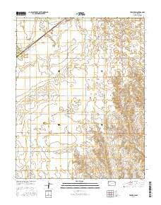 Fowler SW Kansas Current topographic map, 1:24000 scale, 7.5 X 7.5 Minute, Year 2016