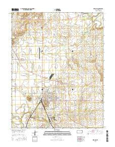 Fredonia Kansas Current topographic map, 1:24000 scale, 7.5 X 7.5 Minute, Year 2016