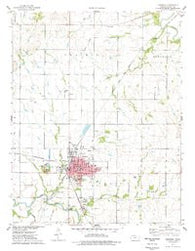Fredonia Kansas Historical topographic map, 1:24000 scale, 7.5 X 7.5 Minute, Year 1975