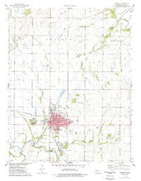 Fredonia Kansas Historical topographic map, 1:24000 scale, 7.5 X 7.5 Minute, Year 1975