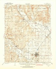 Fredonia Kansas Historical topographic map, 1:62500 scale, 15 X 15 Minute, Year 1938
