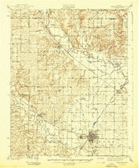 Fredonia Kansas Historical topographic map, 1:62500 scale, 15 X 15 Minute, Year 1942