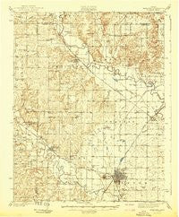 Fredonia Kansas Historical topographic map, 1:62500 scale, 15 X 15 Minute, Year 1942