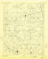 Fredonia Kansas Historical topographic map, 1:125000 scale, 30 X 30 Minute, Year 1894