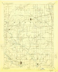 Fredonia Kansas Historical topographic map, 1:125000 scale, 30 X 30 Minute, Year 1894