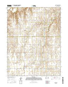 Galatia Kansas Current topographic map, 1:24000 scale, 7.5 X 7.5 Minute, Year 2015