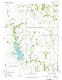 Galesburg Kansas Historical topographic map, 1:24000 scale, 7.5 X 7.5 Minute, Year 1973