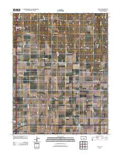 Galva Kansas Historical topographic map, 1:24000 scale, 7.5 X 7.5 Minute, Year 2012