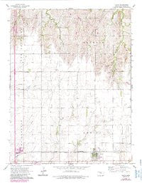 Galva Kansas Historical topographic map, 1:24000 scale, 7.5 X 7.5 Minute, Year 1965