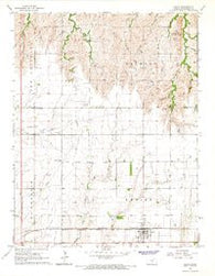 Galva Kansas Historical topographic map, 1:24000 scale, 7.5 X 7.5 Minute, Year 1965