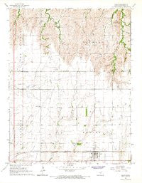 Galva Kansas Historical topographic map, 1:24000 scale, 7.5 X 7.5 Minute, Year 1965