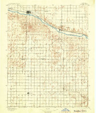Garden Kansas Historical topographic map, 1:125000 scale, 30 X 30 Minute, Year 1896