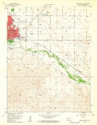 Garden City East Kansas Historical topographic map, 1:24000 scale, 7.5 X 7.5 Minute, Year 1960