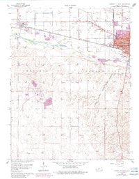 Garden City West Kansas Historical topographic map, 1:24000 scale, 7.5 X 7.5 Minute, Year 1960