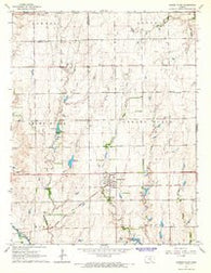 Garden Plain Kansas Historical topographic map, 1:24000 scale, 7.5 X 7.5 Minute, Year 1965