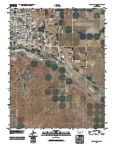 Garden City East Kansas Historical topographic map, 1:24000 scale, 7.5 X 7.5 Minute, Year 2010