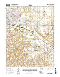 Garden City East Kansas Current topographic map, 1:24000 scale, 7.5 X 7.5 Minute, Year 2016